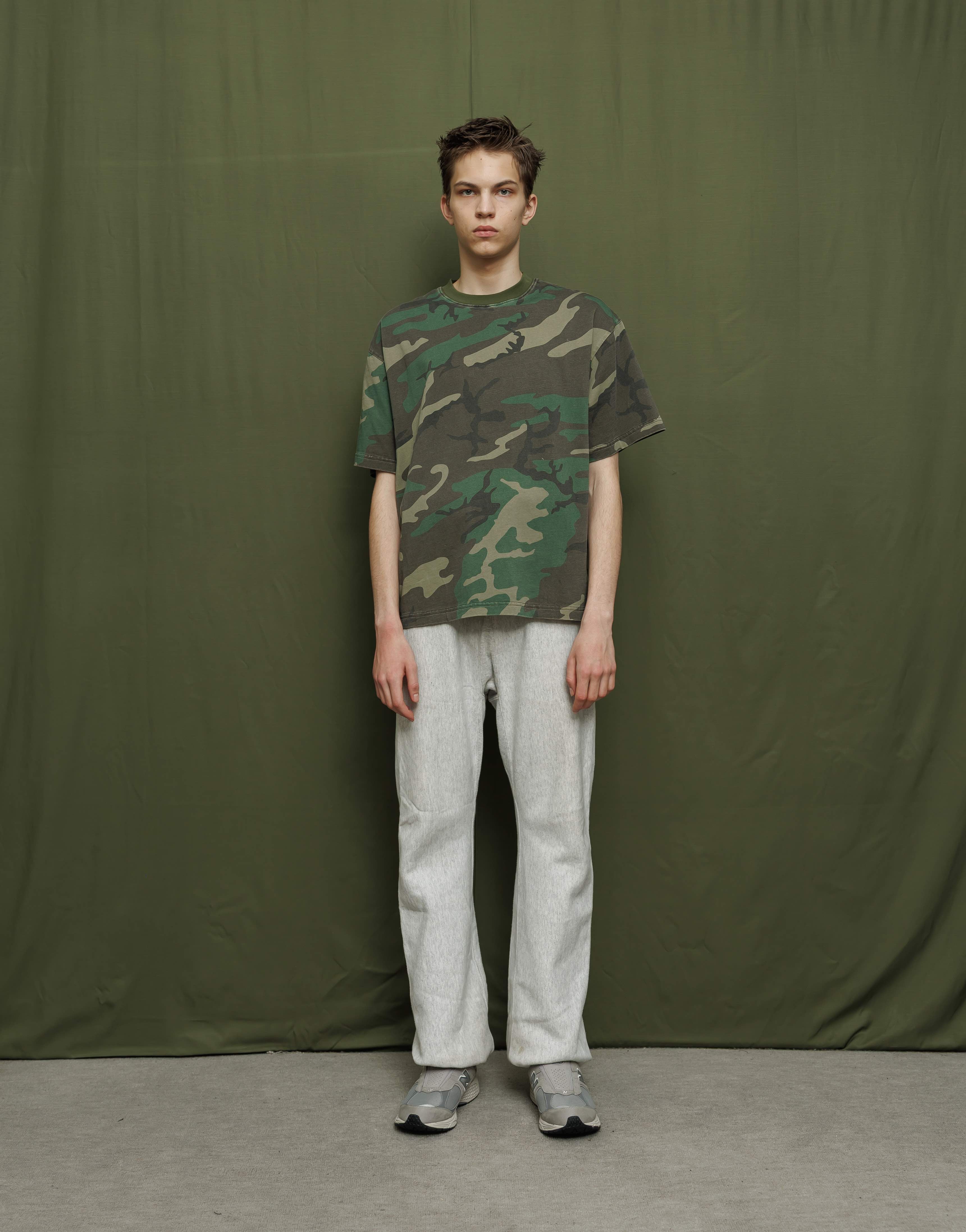 ヴィンテージウォッシュ ショートスリーブシャツ - ウッドランドカモ