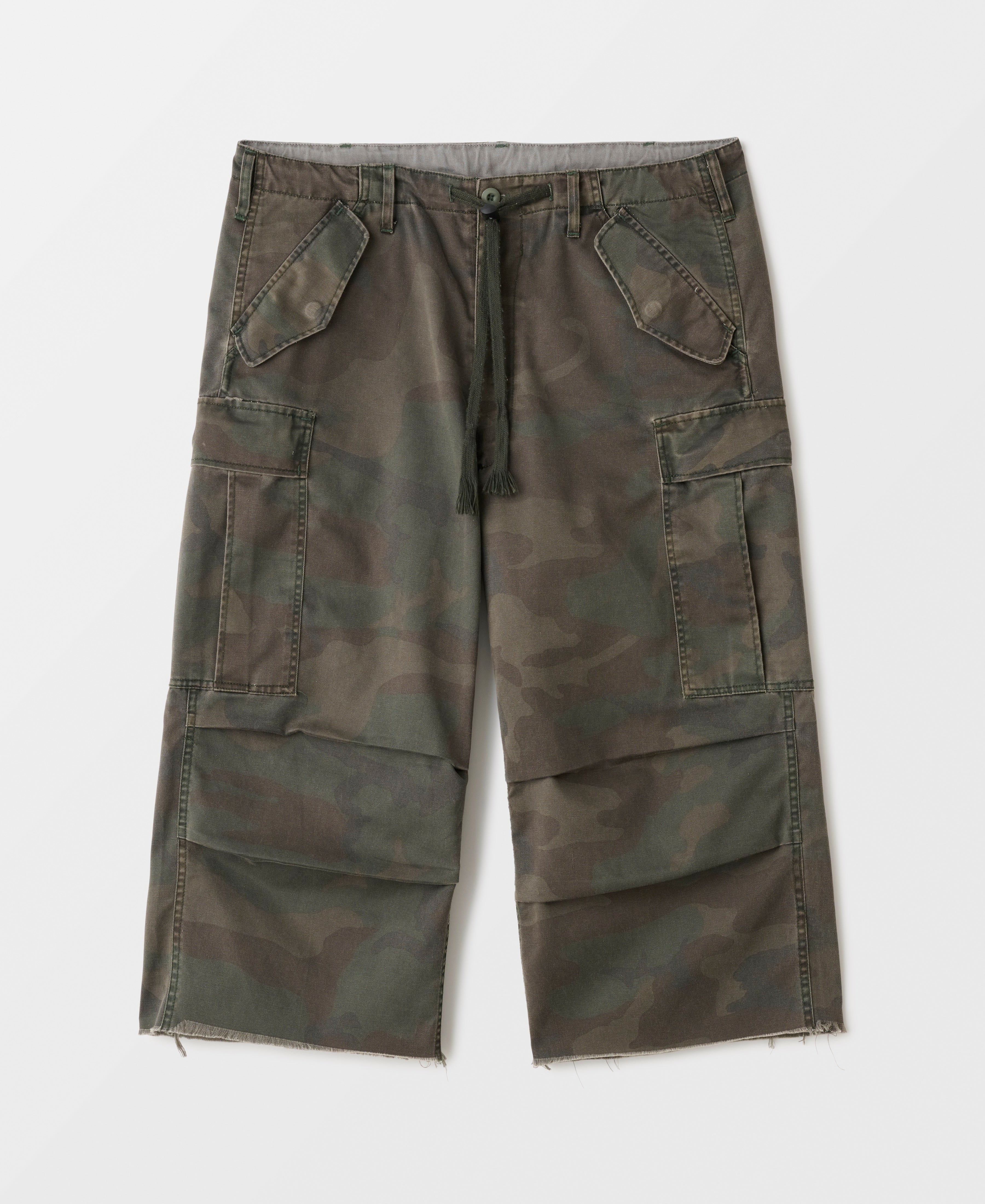 アウトレット50%オフ | ウッドランドカモ M65 フィールドカード カットオフ トラウザーズ | アンティークウォッシュ