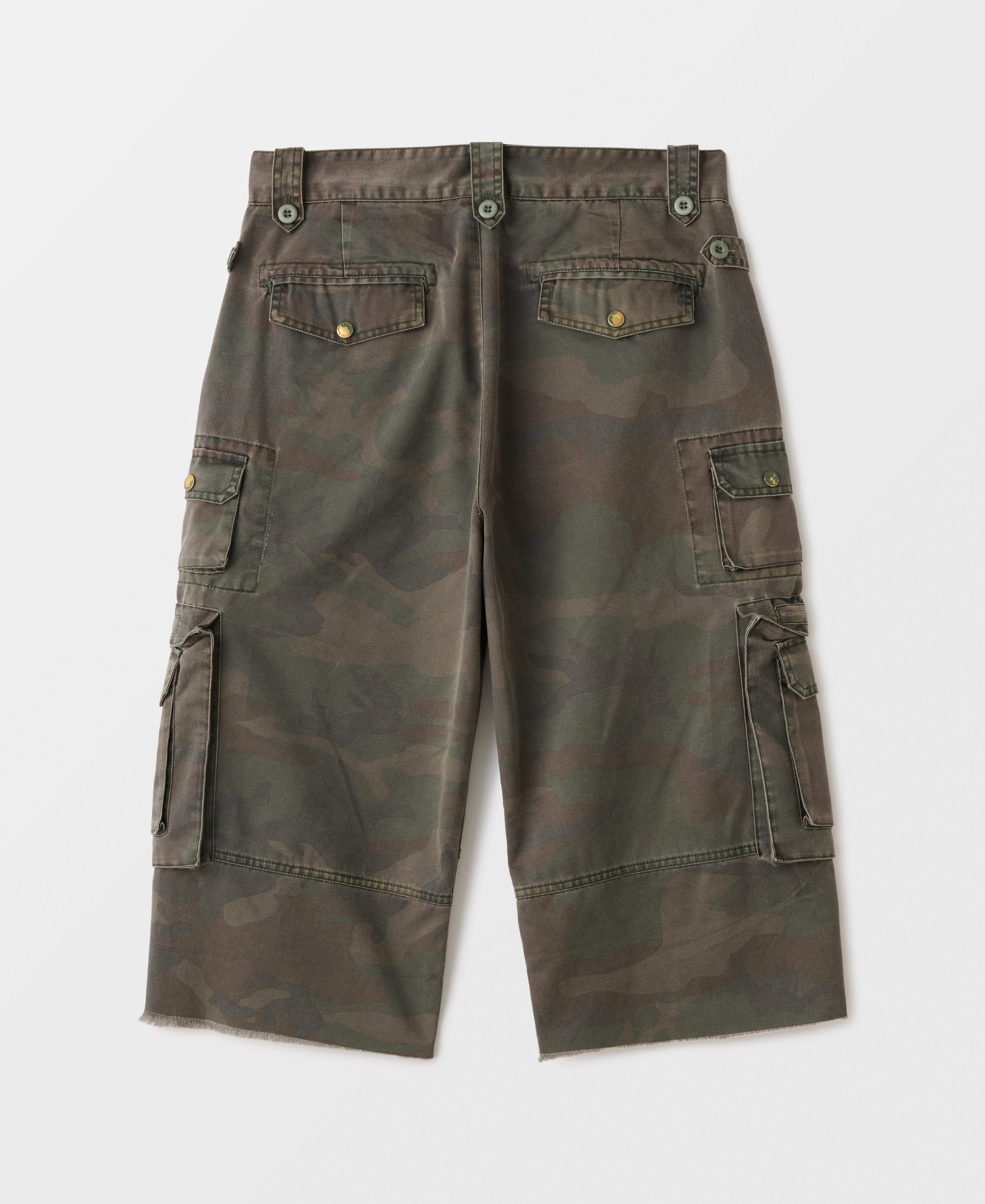 アウトレット50%オフ | ウッドランドカモ パラシュート カットオフ パンツ | アンティークウォッシュ