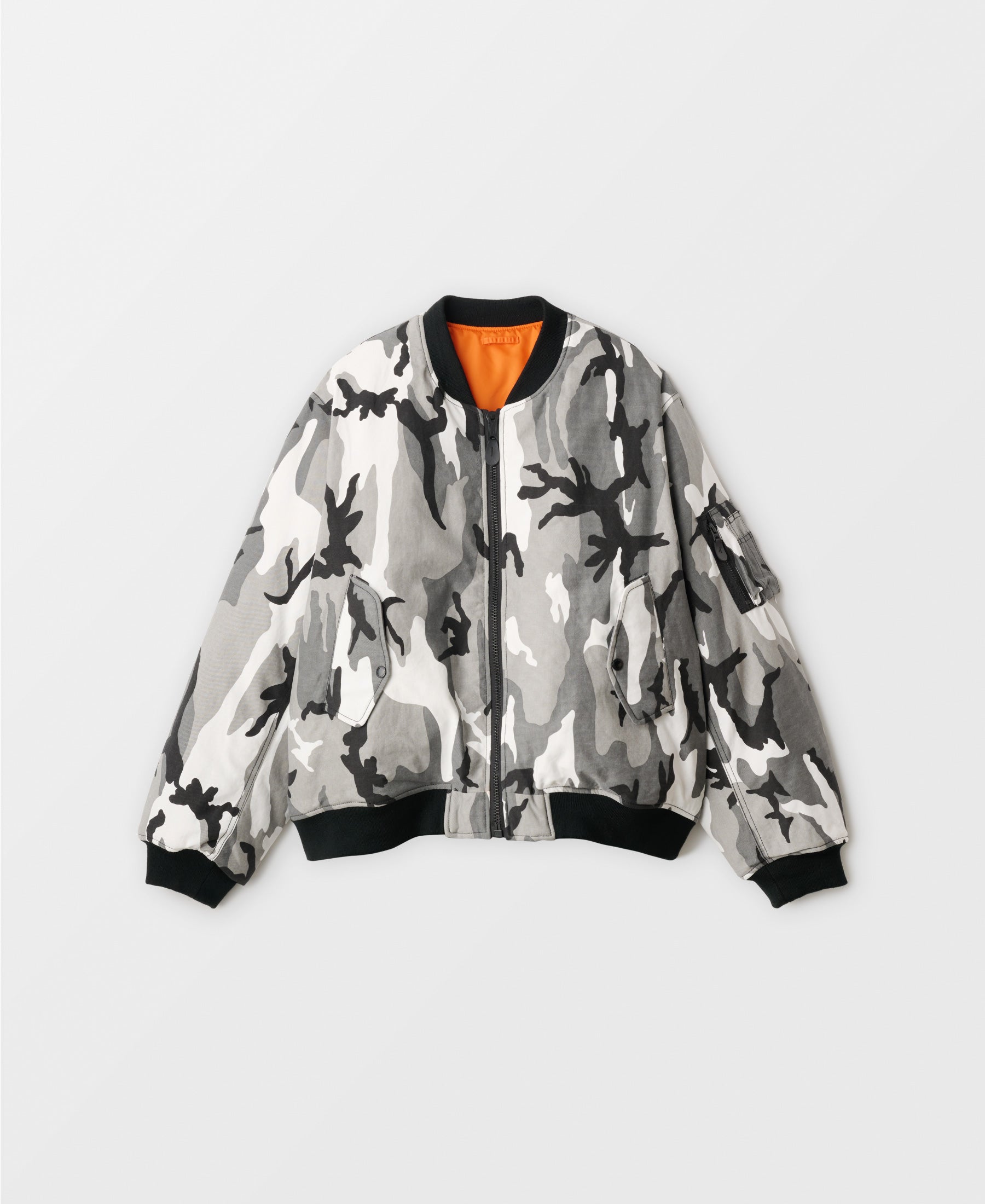 ヴィンテージウォッシュ コットンボンバージャケット | ヴァーティカルアーバン迷彩
